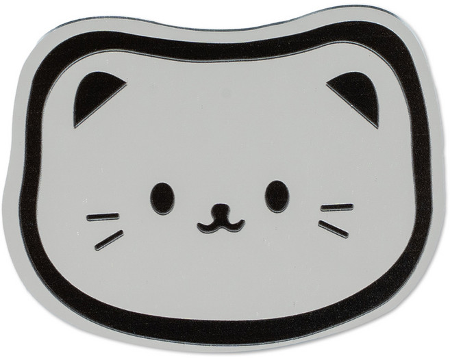 구스페리 동물 미러 스마트톡, 07 까망야옹이, 1개