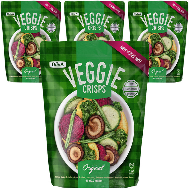 디제이앤에이 베지 크리스프 오리지널, 90g, 4개