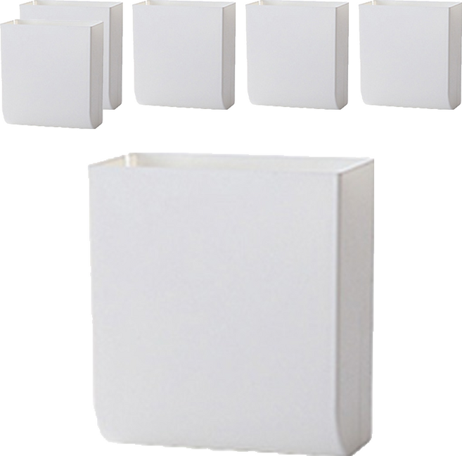 에이비씨생활 다용도 미니 수납선반, 화이트, 6개