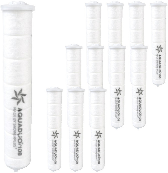 샤워플러스 샤워기 1차 세디먼트 필터 short SF-300A 전용, 12개, 무향