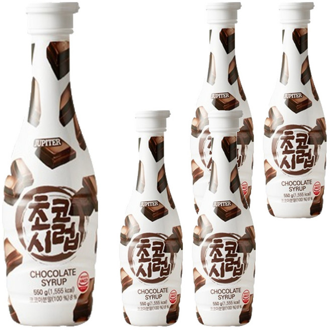 쥬피터 초코시럽, 550g, 5개