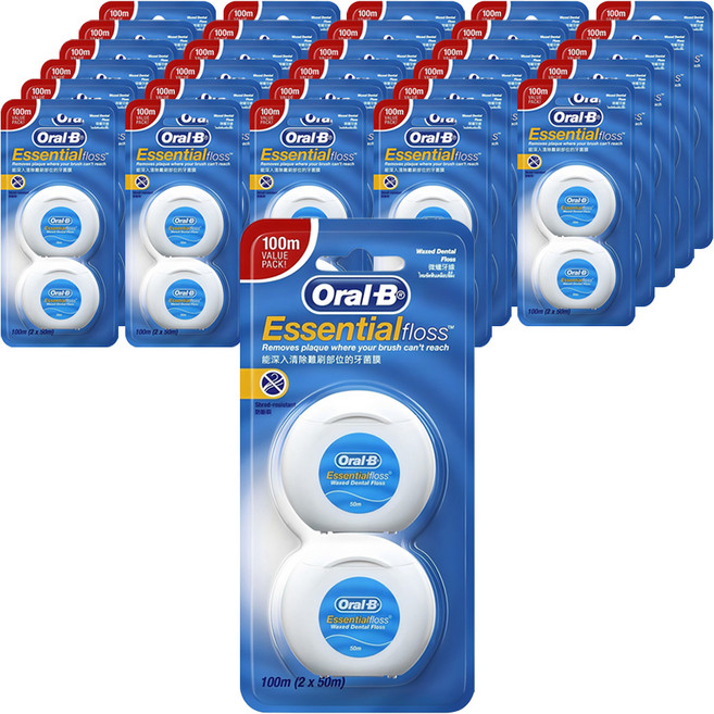 Oral-B 歐樂B 含蠟牙線, 2入, 30組