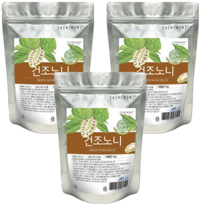 초원한방플러스 건조노니, 1kg, 3개