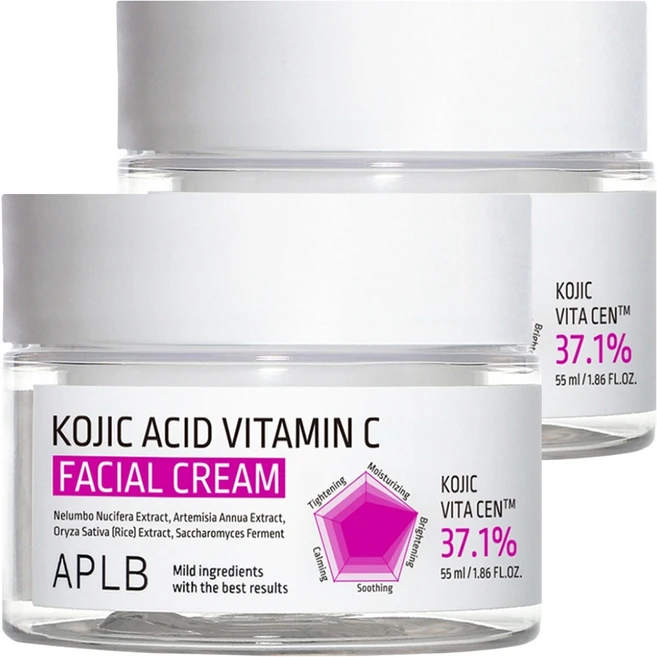 APLB 코직산 비타민C 페이셜 크림, 55ml, 2개 - 쿠팡