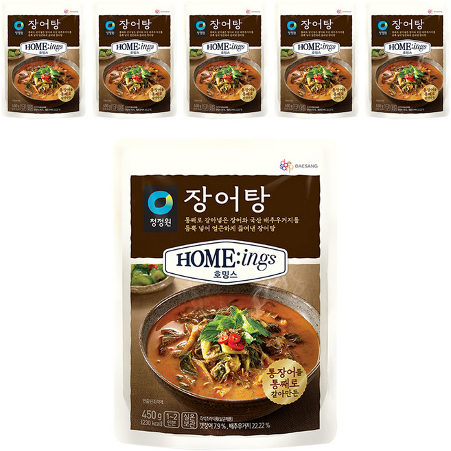 청정원 호밍스 장어탕, 450g, 6개