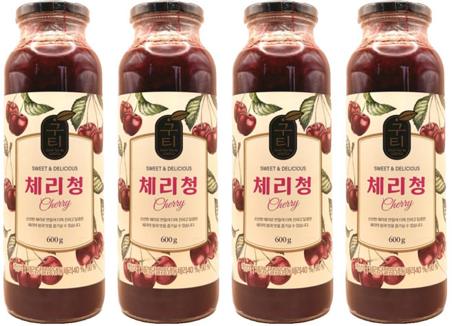 구티 체리청, 600g, 1개입, 4개
