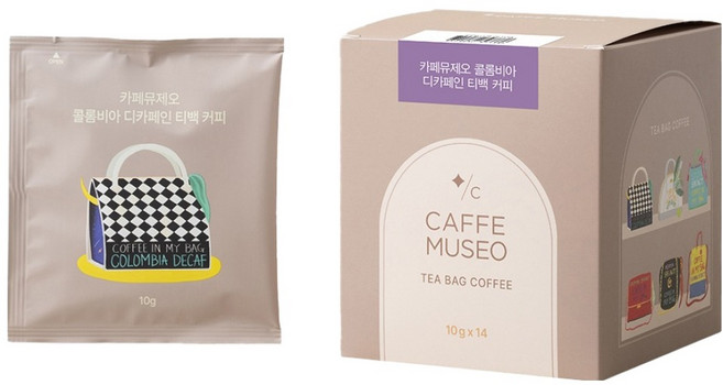 카페뮤제오 콜롬비아 디카페인 티백커피, 10g, 14개입, 1개