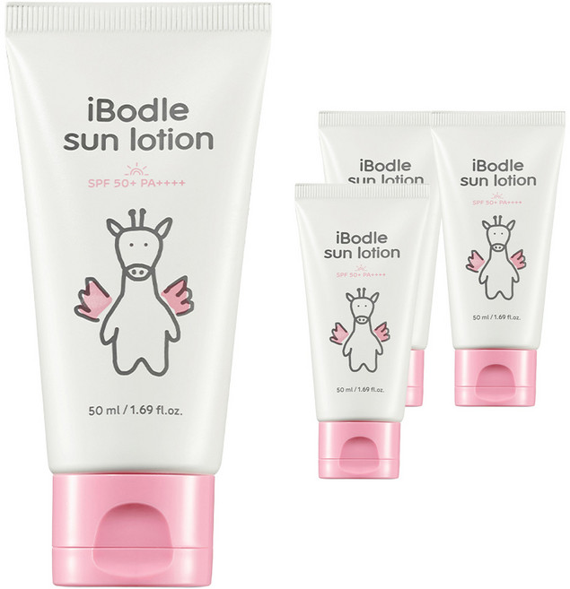 아이보들 선로션 SPF50+ PA++++, 4개, 50ml