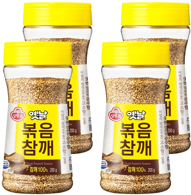 오뚜기 옛날 볶음참깨, 200g, 4개