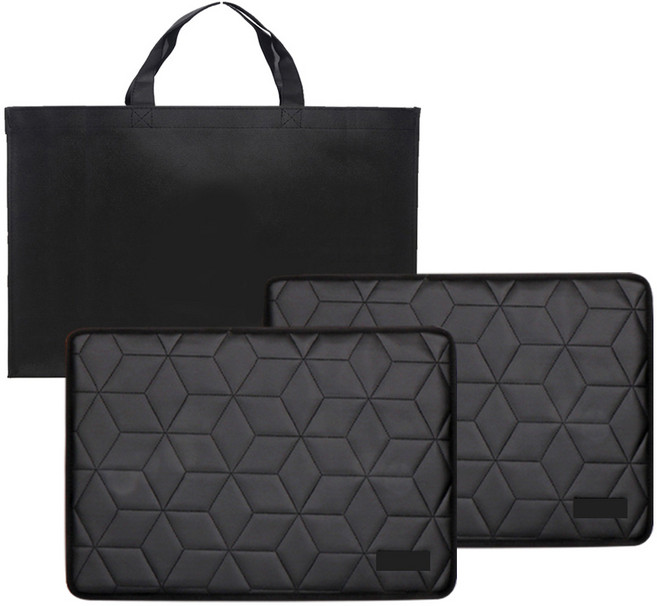 카템 차박 틈새보드 2세대 중 2p + 고급가방 세트, 컨텐츠 참조, 블랙