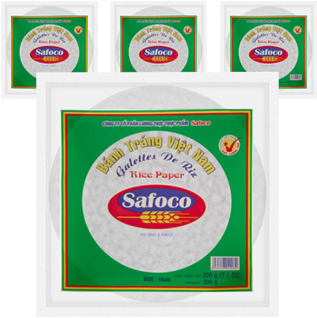 Safoco 米紙 16cm, 4個, 200g