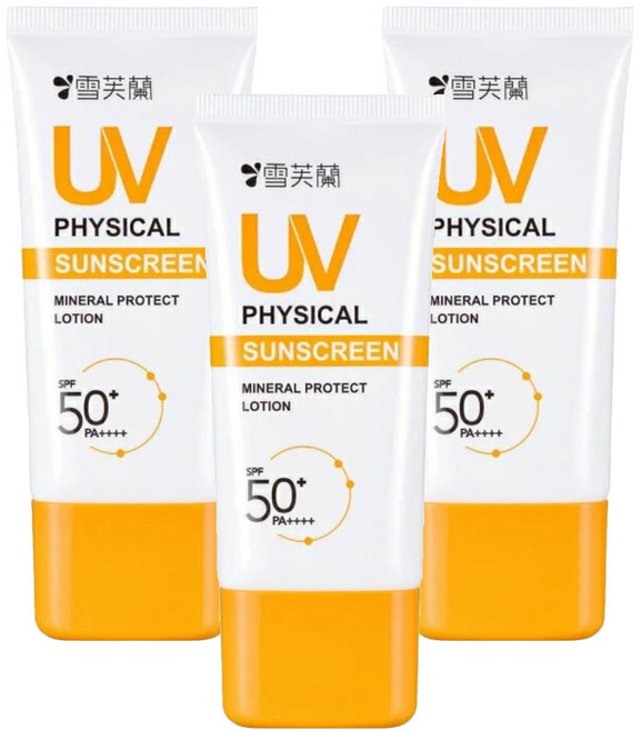 雪芙蘭 純物理溫和防曬乳 SPF50+ PA++++, 50g, 5盒