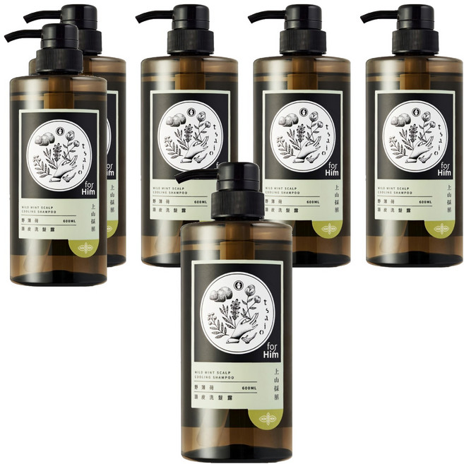 tsaio 上山採藥 頭皮洗髮露 野薄荷, 600ml, 6瓶