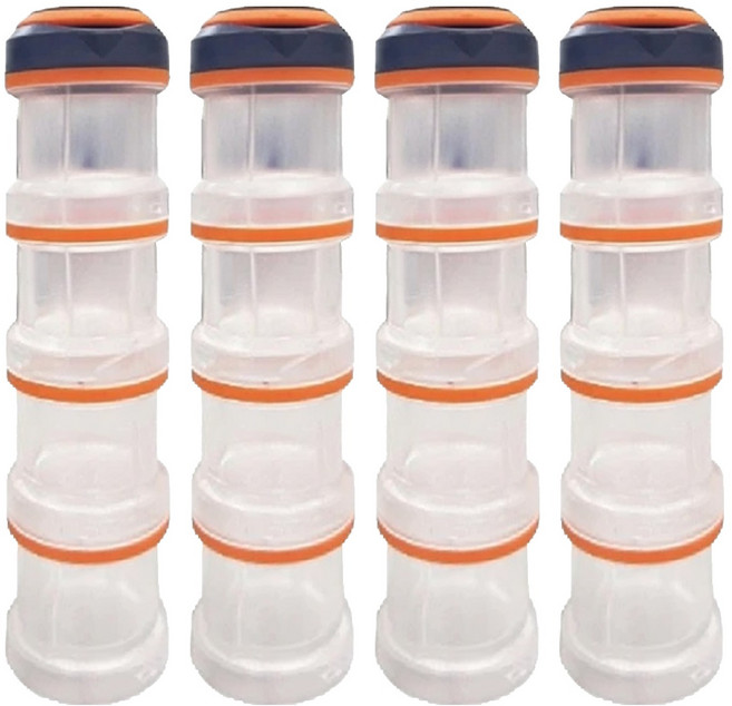 Fullicon 護立康 疊疊防潮保健盒 DP011 14.1 x 3.6 x 3.6cm 橘色, 4個