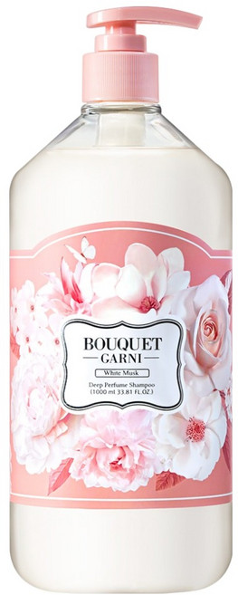 부케가르니 딥퍼퓸 샴푸 화이트머스크, 1L, 1개