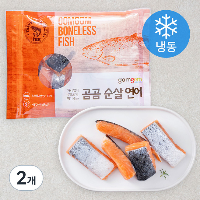 곰곰 순살 연어 (냉동), 300g, 2개