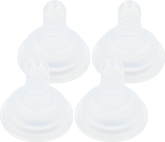 Simba 小獅王辛巴 超柔防脹氣寬口圓孔奶嘴, L(6個月以上), 4個