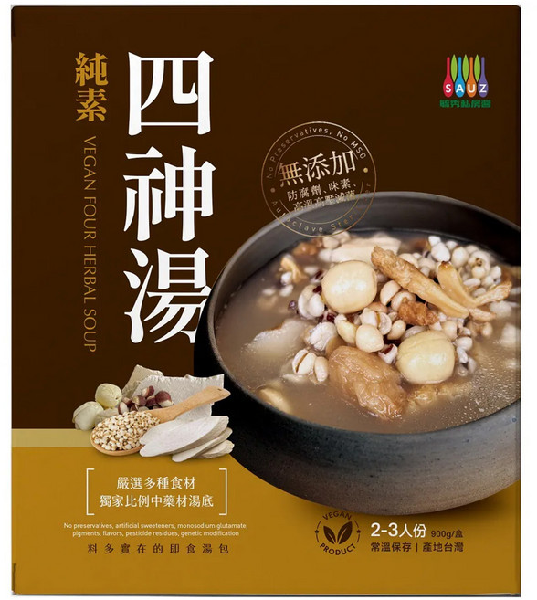 毓秀私房醬 四神湯 全素, 900g, 1盒