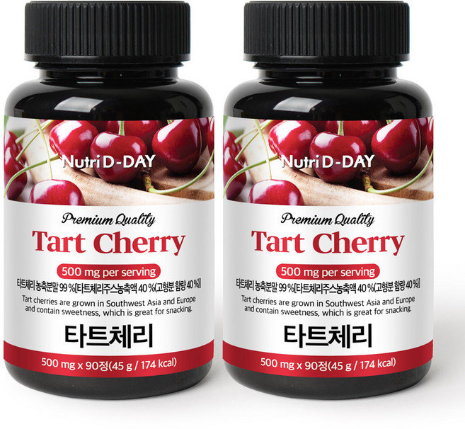 뉴트리디데이 프리미엄 타트체리 타블렛, 90정, 2개
