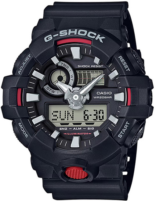 CASIO 卡西歐 G-SHOCK 強悍粗曠時尚潮流錶 GA-700-1ADR
