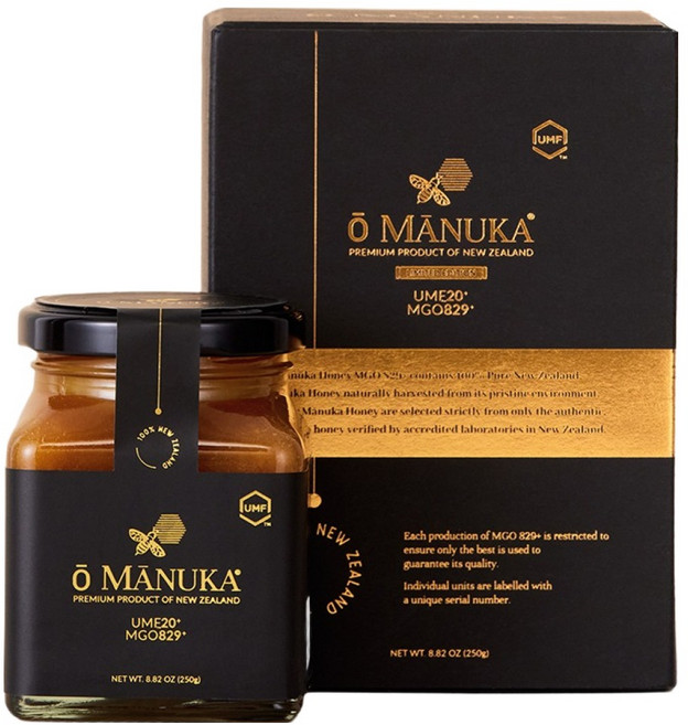 O MANUKA 麥盧卡蜂蜜 MGO 829+, 250g, 1個