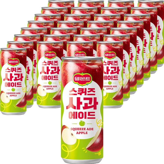 델몬트 스퀴즈 사과 에이드, 240ml, 30개