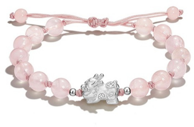 붓다베스트 재물운 금전운 실버 원석 비휴팔찌