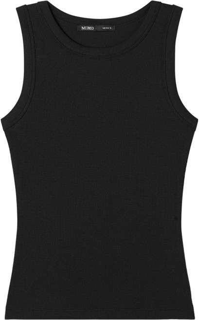 미쏘 여성용 코튼 골지 슬리브리스