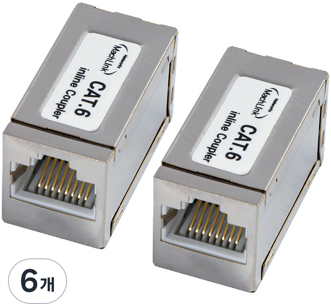 直插式 Cat 6 FTP I型對接頭, 6個, CP-1639