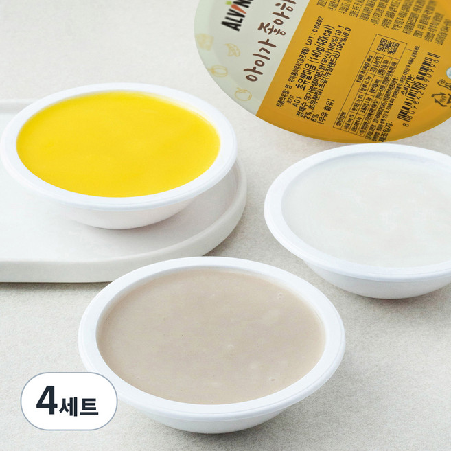 엘빈즈 클래식 냉장 이유식 초기1(만 4~6개월) A세트, 4세트