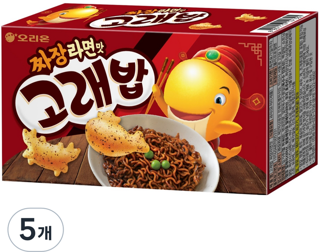 고래밥 짜장라면맛, 46g, 5개