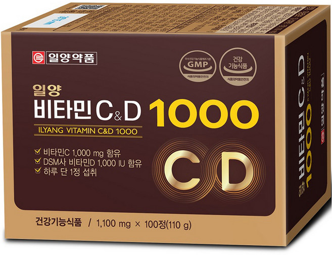 일양약품 일양비타민C앤D 1000, 100정, 1개
