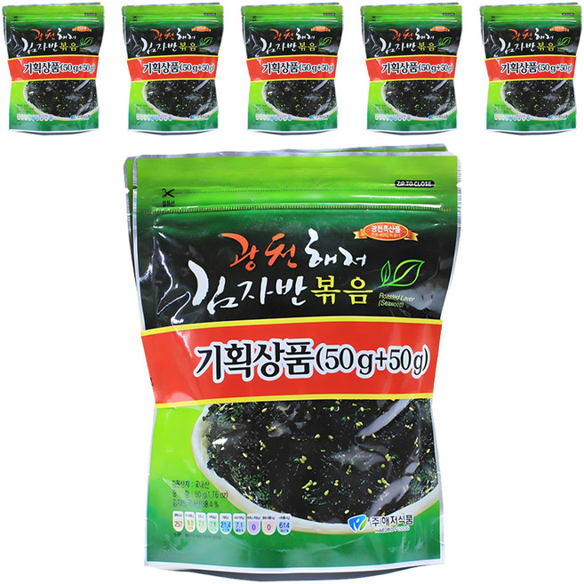 광천해저김 김자반 볶음, 50g, 12개