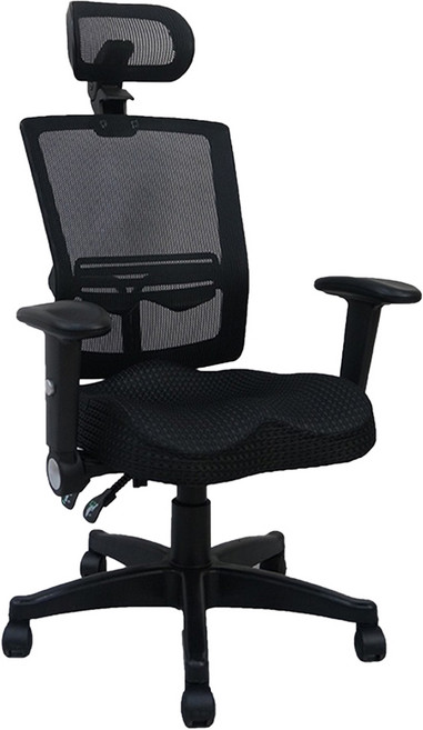 收納王妃 台製 收手透氣辦公椅 EL-02 黑色