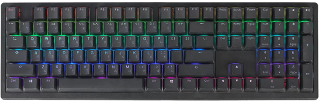 Ducky 6108 100% RGB 熱插拔 機械式鍵盤 青軸 黑色 原廠保固, DKZE2408ST3-CCTWPDOECL1AW1