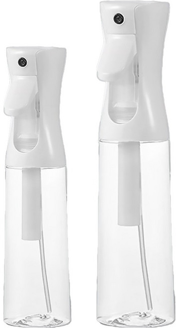 高壓連續噴霧瓶2件組 300ml + 500ml, 透明色, 1組