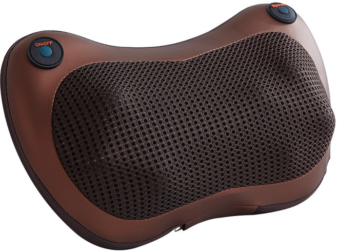 한일의료기 롤링 볼 배개형 마사지기, HL-WA1000, 브라운