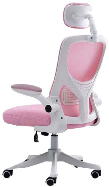 後仰頭枕辨公椅, 白框粉網