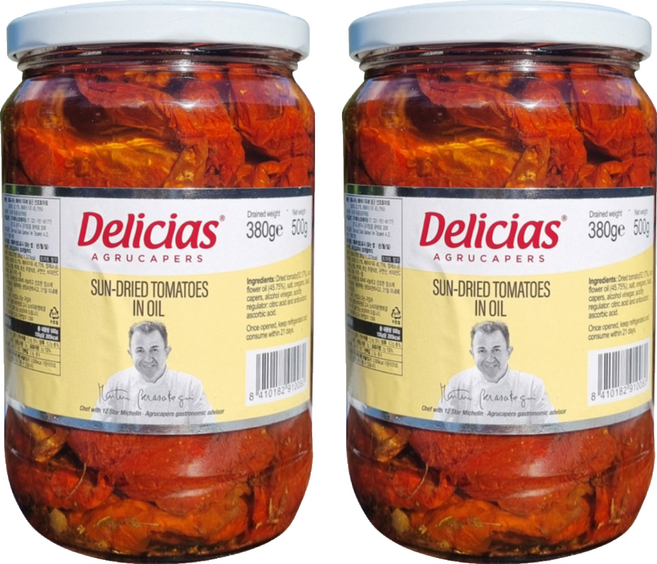 델리시아스케이퍼 썬드라이드 토마토, 500g, 2개