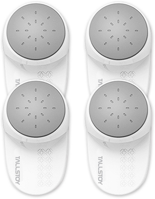 톨스토이 안전 회전 도어 스토퍼, 화이트, 4개