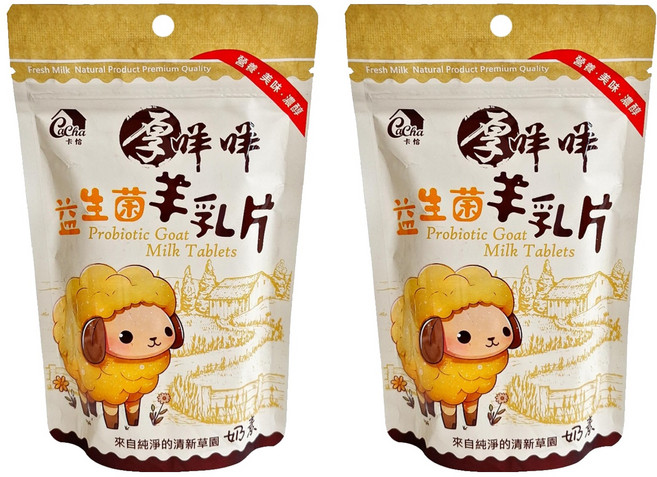 CACHA 卡恰 益生菌羊乳片, 80g, 2包