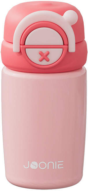 주니 스테인리스 빨대 텀블러, 240ml, 1개, 핑크