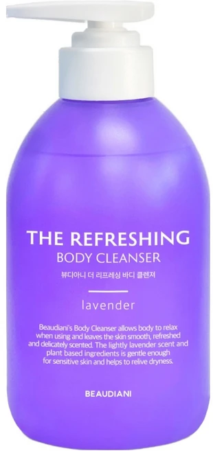 뷰디아니 더 리프레싱 바디 클렌저 허브향, 1개, 450ml - 쿠팡