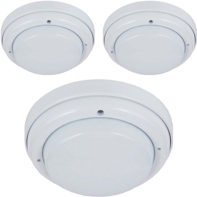 차동식 소방 열 감지 온도 변화 감지기, 3개, 백색