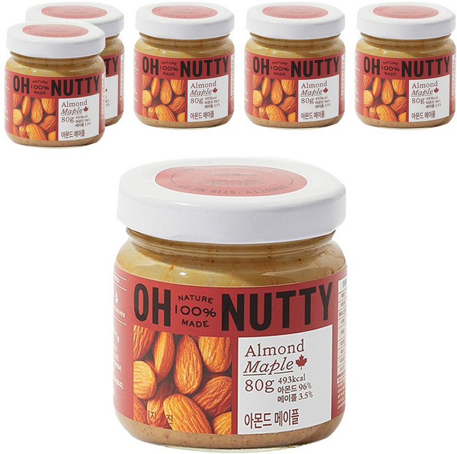 오넛티 아몬드 메이플, 80g, 6개