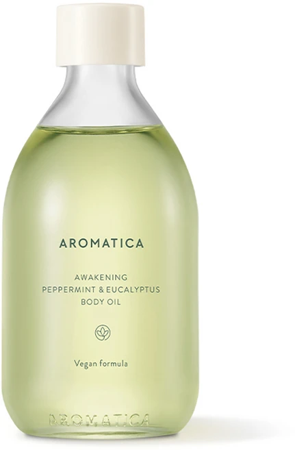 아로마티카 어웨이크닝 바디오일 페퍼민트 앤 유칼립투스, 100ml, 1개 - 쿠팡