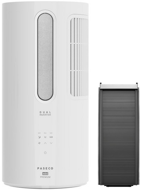 파세코14.6㎡(4.4평) 25년형 미니 프리미엄 창문형에어컨 실버 방문설치, PWA-M3500PS, 기본+이지핏 추가키트 98cm