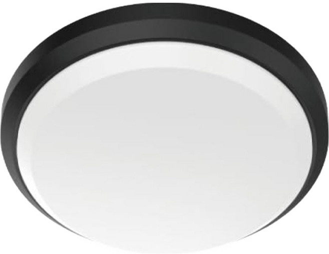 DANCELIGHT 舞光 16W白鯨防水吸頂燈 貴族黑款 6500K, 白光