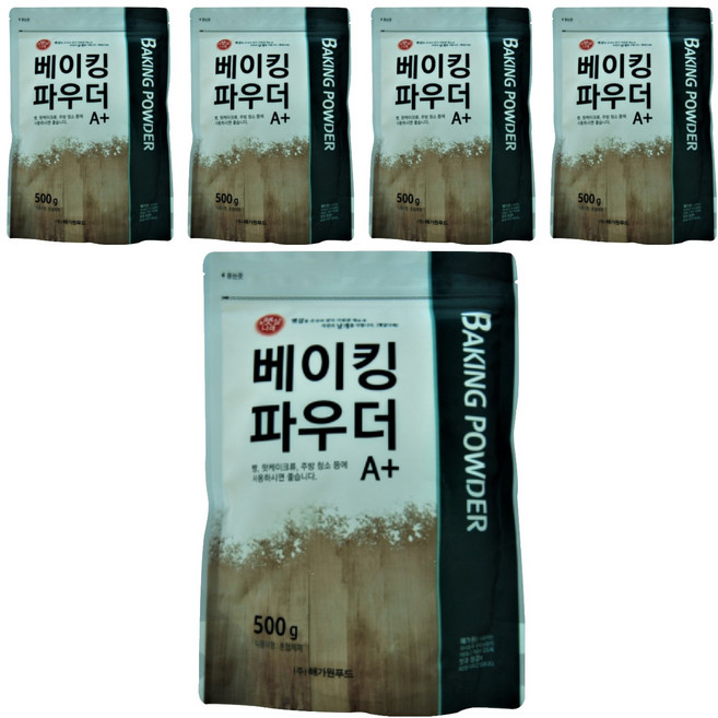 해가원 햇살나래 베이킹파우더 A 플러스, 500g, 5개