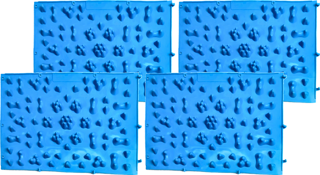 尖頭升級款腳底按摩器 37.5 x 27.5cm, 藍色, 1組